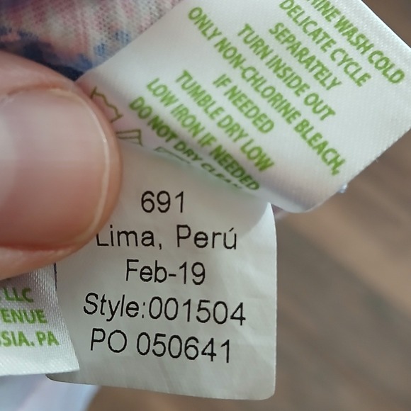 Lilly Pulitzer Shirt Womens XXS Blue Alligator Etta V-Neck Pullover 001504 - Picture 6 of 8